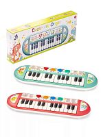 Музыкальный инструмент: Орган 24 клавиши, свет, звук, эл. пит. ААх3 не вх. в компл., в ассорт., коробка 6809E