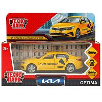 Машина металл KIA OPTIMA СИТИМОБИЛ 12 см, двер, баг, инерц, желтый, кор. Технопарк в кор.2*36шт