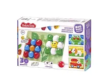 Мозаика для самых маленьких Baby Toys Цветочек d 40, 6 цв .(39 эл.) 03583