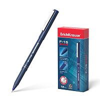 Ручка капиллярная ERICH KRAUSE "F-15", СИНЯЯ, корпус синий, линия письма 0,6 мм, 37065