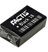 Ластик FACTIS Black 18 (Испания), 41х24х13 мм, черный, прямоугольный, супермягкий, CPFBL18