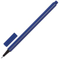 Ручка капиллярная (линер) BRAUBERG "Aero", СИНЯЯ, трехгранная, металлический наконечник, линия письма 0,4 мм, 142253
