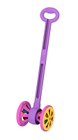 Каталка Весёлые колёсики с шариками (фиолетово-розовая) 760