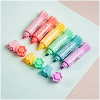 Текстовыделитель двусторонний MESHU "Candy" мини, ассорти, пастельные цвета, 2/4мм