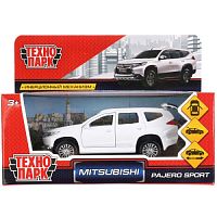 Машина металл MITSUBISHI PAJERO SPORT 12 см, двер, багаж, инерц, белый, кор. Технопарк в кор.2*36шт PAJERO-S-WT