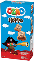 Печенье "Ozmo Hoppo Chocolate" с наполнителем из шоколадного крема 40 гр. 12шт/бл 4бл/кор