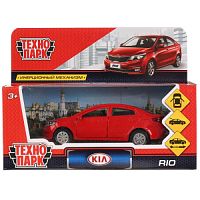 Машина металл KIA RIO длина 12 см, двери, багаж, инерц, красный, кор. Технопарк в кор.2*36шт RIO-RD