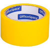 Клейкая лента упаковочная OfficeSpace, 48мм*40м, 45мкм, желтая, ШК КЛ_6286