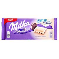 Белый шоколад Милка Орео с печеньем 100 грамм / Milka Oreo White 100 g